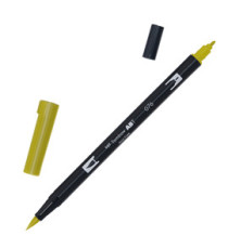 Pennarello Dual Brush N076 - green ochre - Tombow Pennarello Dual Brush N076 - green ochre - Tombow