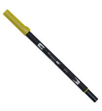 Pennarello Dual Brush N076 - green ochre - Tombow Pennarello Dual Brush N076 - green ochre - Tombow