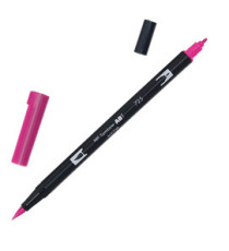 Pennarello Dual Brush N725 - rhoadamine red - Tombow Pennarello Dual Brush N725 - rhoadamine red - Tombow