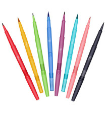 Pennarello Flair Dual Tip - colori assortiti - Papermate - conf. 8 pezzi