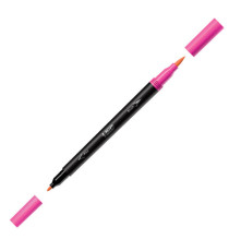 Pennarello Intensity Intense - dual tip brush - colori assortiti - Bic - conf. 6 pezzi