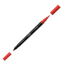 Pennarello Intensity Intense - dual tip brush - colori assortiti - Bic - conf. 6 pezzi