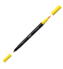 Pennarello Intensity Intense - dual tip brush - colori assortiti - Bic - conf. 6 pezzi