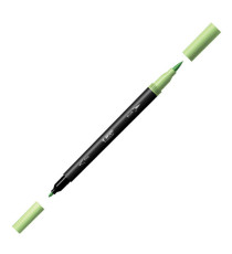 Pennarello Intensity Pastel - dual tip brush - colori assortiti - Bic - conf. 6 pezzi