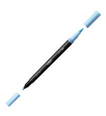 Pennarello Intensity Pastel - dual tip brush - colori assortiti - Bic - conf. 6 pezzi