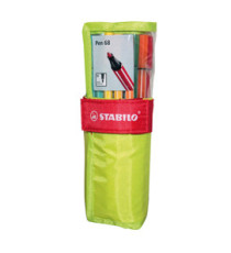 Pennarello Pen 68 - colori assortiti - Stabilo - rollerset verde 25 pezzi
