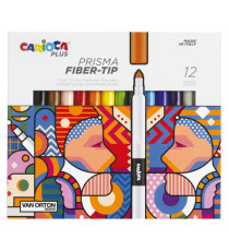 Pennarello Prisma - punta 3,7 mm - colori assortiti - Carioca Plus - conf. 12 pezzi Pennarello Prisma - punta 3,7 mm - colori assortiti - Carioca Plus - conf. 12 pezzi