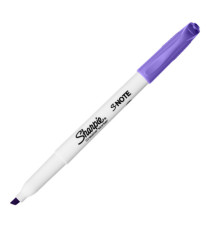 Pennarello S-Note - punta scalpello - colori assortiti - Sharpie - astuccio 12 pezzi