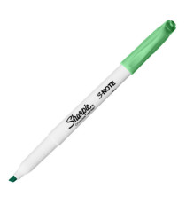 Pennarello S-Note - punta scalpello - colori assortiti - Sharpie - astuccio 4 pezzi