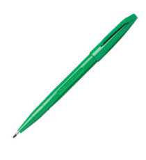 Pennarello Sign Pen S520  punta feltro - punta 2,00mm - verde - Pentel