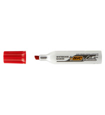 Pennarello Whiteboard Marker Velleda 1781 - punta a scalpello da 3,2 a 5,5mm - rosso  - Bic