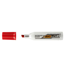Pennarello Whiteboard Marker Velleda 1781 - punta a scalpello da 3,2 a 5,5mm - rosso  - Bic