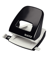 Perforatore 5008 - passo 8 cm - max 30 fogli - 2 fori - nero - Leitz