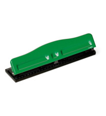 Perforatore 840 - max 8 fogli - 4 fori regolabili - passo 6/8 cm - verde - Lebez Perforatore 840 - max 8 fogli - 4 fori regolabili - passo 6/8 cm - verde - Lebez