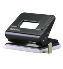 Perforatore in metallo - 2 fori - passo 8 cm - nero - Titanium