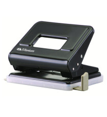 Perforatore in metallo - 2 fori - passo 8 cm - nero - Titanium