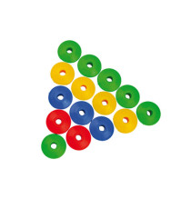 Perle in plastica - 2 cm - colori e forme assortiti - CWR - bauletto 140 pezzi Perle in plastica - 2 cm - colori e forme assortiti - CWR - bauletto 140 pezzi