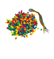 Perle in plastica - 2 cm - colori e forme assortiti - CWR - bauletto 140 pezzi Perle in plastica - 2 cm - colori e forme assortiti - CWR - bauletto 140 pezzi