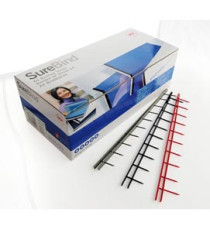 Pettini Surebind - 10 denti - 25 mm - nero - GBC - conf. 100 pezzi Pettini Surebind - 10 denti - 25 mm - nero - GBC - conf. 100 pezzi