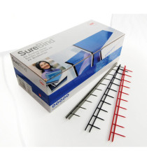 Pettini Surebind - 10 denti - 25 mm - nero - GBC - conf. 100 pezzi Pettini Surebind - 10 denti - 25 mm - nero - GBC - conf. 100 pezzi