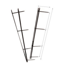 Pettini Velobind - 4 denti - 45 mm - nero - GBC - conf. 25 pezzi Pettini Velobind - 4 denti - 45 mm - nero - GBC - conf. 25 pezzi