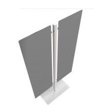 Piantana Moody - a 2 pannelli - H 180 cm - grigio Piantana Moody - a 2 pannelli - H 180 cm - grigio