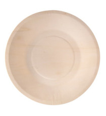 Piatto piano monouso - rotondo - diametro 21,5 cm - legno - colore naturale - Signor Bio - conf. 50 pezzi Piatto piano monouso - rotondo - diametro 21,5 cm - legno - colore naturale - Signor Bio - conf. 50 pezzi