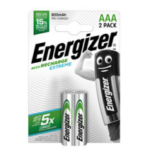 Pila ministilo AAA - 1,2V - Extreme - ricaricabili - Energizer - blister 2 pezzi Pila ministilo AAA - 1,2V - Extreme - ricaricabili - Energizer - blister 2 pezzi