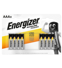 Pila ministilo AAA - 1,5V - Alkaline Power - Energizer - blister 8 pezzi Pila ministilo AAA - 1,5V - Alkaline Power - Energizer - blister 8 pezzi