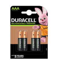 Pila ministilo AAA - 1,2V - Precharged - ricaricabili - Duracell - blister 4 pezzi Pila ministilo AAA - 1,2V - Precharged - ricaricabili - Duracell - blister 4 pezzi