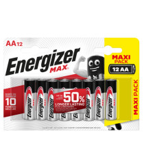 Pila stilo AA - 1,5V - Max alcalina - Energizer - blister 12 pezzi Pila stilo AA - 1,5V - Max alcalina - Energizer - blister 12 pezzi