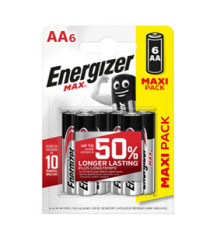 Pila stilo AA - 1,5V - Max alcalina - Energizer - blister 6 pezzi Pila stilo AA - 1,5V - Max alcalina - Energizer - blister 6 pezzi