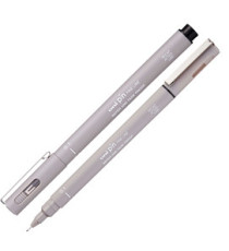 Pin fineliner - punta 0.1 mm - grigio chiaro - Uni Mitsubishi