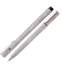 Pin fineliner - punta 0.1 mm - grigio chiaro - Uni Mitsubishi