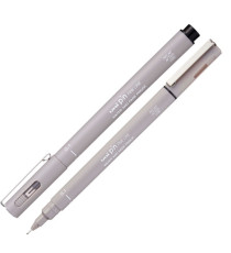 Pin fineliner - punta 0.1 mm - grigio chiaro - Uni Mitsubishi