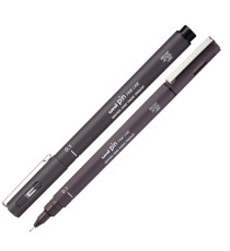 Pin fineliner - punta 0.1 mm - grigio scuro - Uni Mitsubishi