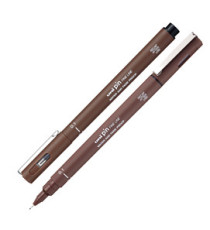 Pin fineliner - punta 0.1 mm - seppia - Uni Mitsubishi Pin fineliner - punta 0.1 mm - seppia - Uni Mitsubishi