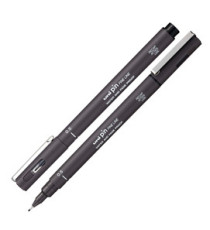 Pin fineliner - punta 0.5 mm - grigio scuro - Uni Mitsubishi Pin fineliner - punta 0.5 mm - grigio scuro - Uni Mitsubishi