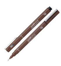 Pin fineliner - punta 0.5 mm - seppia - Uni Mitsubishi Pin fineliner - punta 0.5 mm - seppia - Uni Mitsubishi