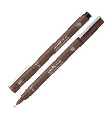 Pin fineliner - punta 0.5 mm - seppia - Uni Mitsubishi Pin fineliner - punta 0.5 mm - seppia - Uni Mitsubishi