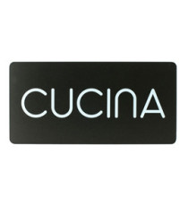 Pittogramma adesivo - Cucina - 32,5 x 16 cm - PVC - nero/bianco - Stilcasa Pittogramma adesivo - Cucina - 32,5 x 16 cm - PVC - nero/bianco - Stilcasa