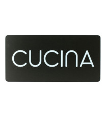 Pittogramma adesivo - Cucina - 32,5 x 16 cm - PVC - nero/bianco - Stilcasa Pittogramma adesivo - Cucina - 32,5 x 16 cm - PVC - nero/bianco - Stilcasa
