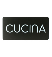 Pittogramma adesivo - Cucina - 32,5 x 16 cm - PVC - nero/bianco - Stilcasa Pittogramma adesivo - Cucina - 32,5 x 16 cm - PVC - nero/bianco - Stilcasa