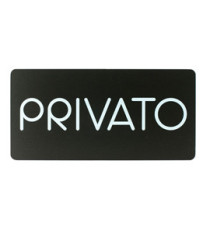 Pittogramma adesivo - Privato - 32,5 x 16 cm - PVC - nero/bianco - Stilcasa Pittogramma adesivo - Privato - 32,5 x 16 cm - PVC - nero/bianco - Stilcasa