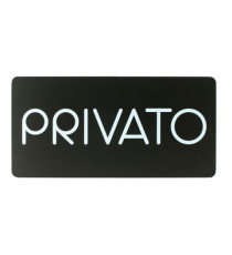 Pittogramma adesivo - Privato - 32,5 x 16 cm - PVC - nero/bianco - Stilcasa Pittogramma adesivo - Privato - 32,5 x 16 cm - PVC - nero/bianco - Stilcasa