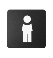 Pittogramma adesivo - toilette uomo - 16 x 16 cm - PVC - nero/bianco - Stilcasa Pittogramma adesivo - toilette uomo - 16 x 16 cm - PVC - nero/bianco - Stilcasa