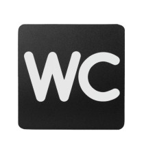 Pittogramma adesivo - WC - 16 x 16 cm - PVC - nero/bianco - Stilcasa Pittogramma adesivo - WC - 16 x 16 cm - PVC - nero/bianco - Stilcasa