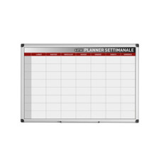 Planner magnetico settimanale - 90 x 60 cm - silver - Bi-Office Planner magnetico settimanale - 90 x 60 cm - silver - Bi-Office
