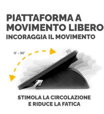 Poggiapiedi regolabile - con sistema antibatterico Microban - Fellowes