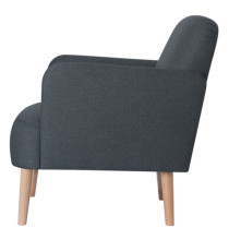 Poltrona Brooks - grigio antracite - Paperflow